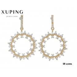 Kolczyki pozłacane 18k - Xuping - MF4033