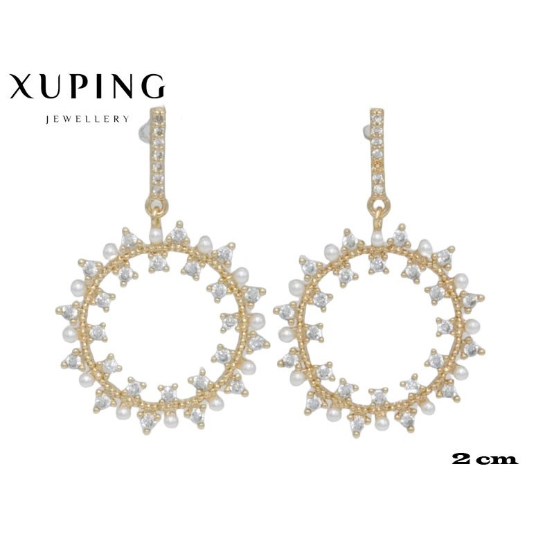 Kolczyki pozłacane 18k - Xuping - MF4033
