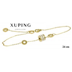 Bransoletka ze stali chirurgicznej Xuping 14k - MF4620
