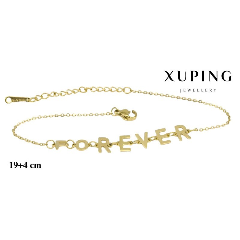Bransoletka ze stali chirurgicznej Xuping 14k - MF6959