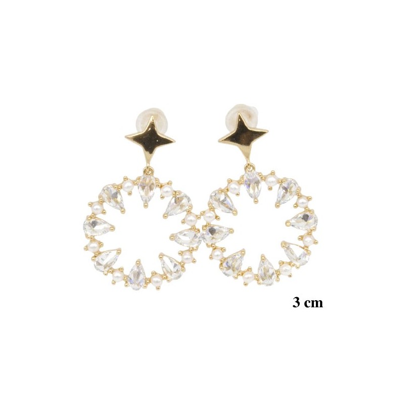 Kolczyki Xuping pozłacane 18k - MF6865