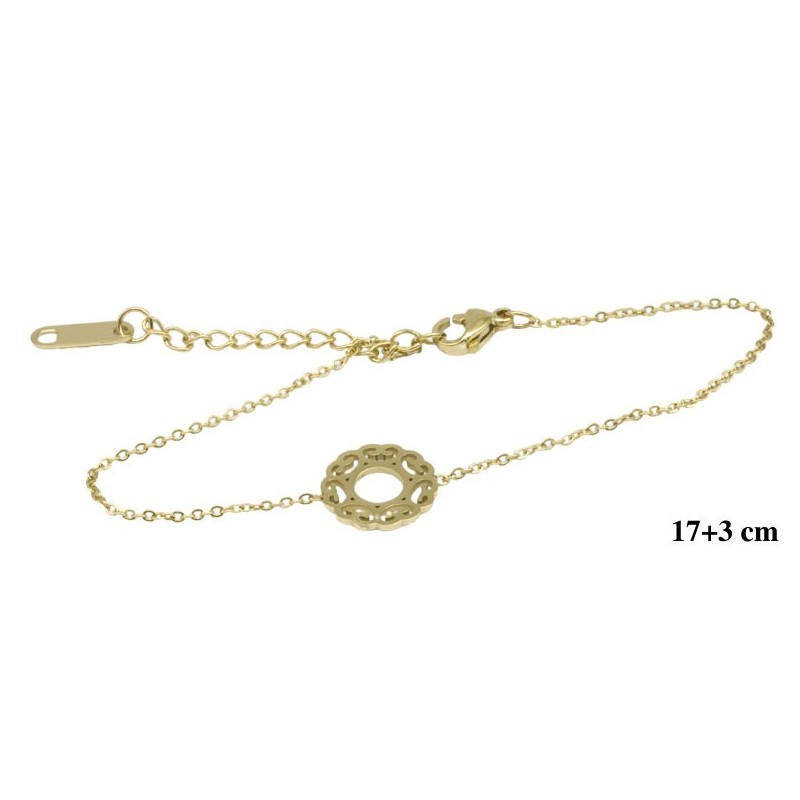 Bransoletka ze stali chirurgicznej 14k - FM10536BA