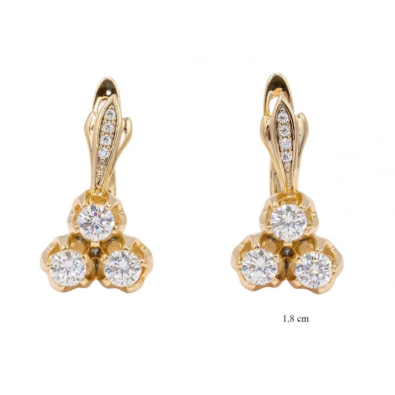 Kolczyki Xuping pozłacane 18k - MF10709