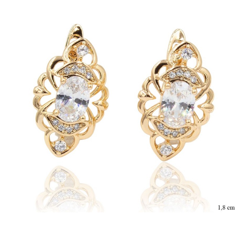 Kolczyki Xuping pozłacane 18k - MF12160