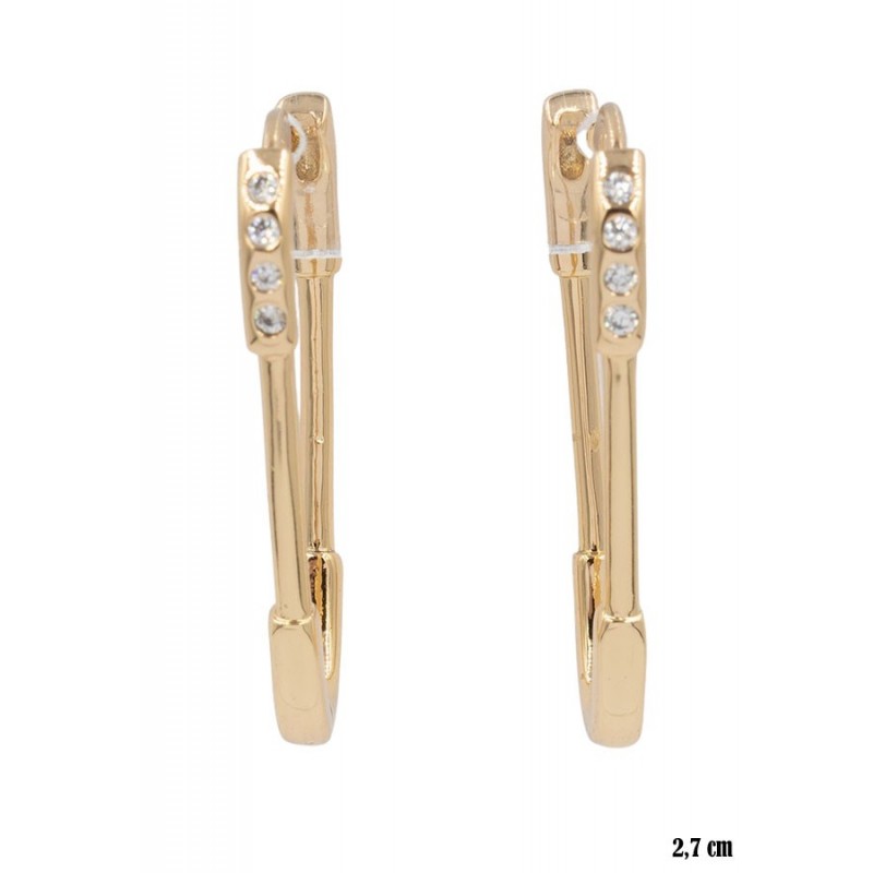 Kolczyki Xuping pozłacane 18k - MF122772
