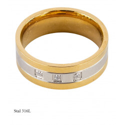 Pierścionek Xuping Stal 316L - MF13224
