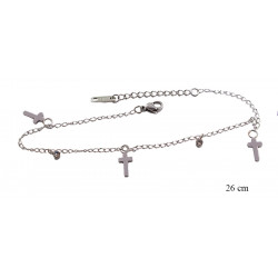 Bransoletka na kostkę Xuping Stal 316 rodowana - MF15263