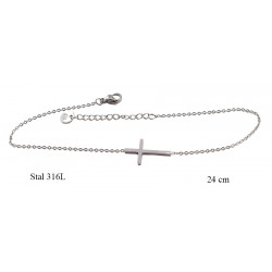 Bransoletka na kostkę Xuping Stal 316L rodowana - MF15262