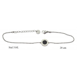 Bransoletka Xuping Stal 316L rodowana - MF17988