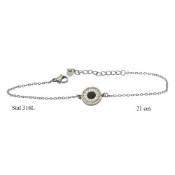 Bransoletka Xuping Stal 316L rodowana - MF17640