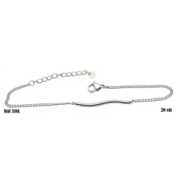 Bransoletka Xuping Stal 316L rodowana - MF17999