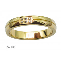 Pierścionek Xuping Stal 316L - MF17538