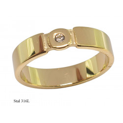 Pierścionek Xuping Stal 316L - MF17542