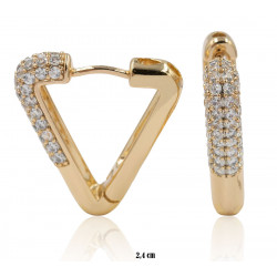 Kolczyki Xuping pozłacane 18k - MF17896