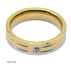 Pierścionek Xuping Stal 316L - MF25633