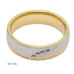 Pierścionek Xuping Stal 316L - MF25419