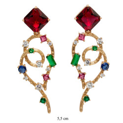 Kolczyki Xuping pozłacane 18k - MF25691