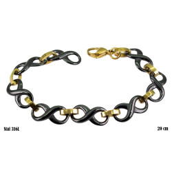 Bransoletka Xuping Stal 316L + porcelana - MF27020