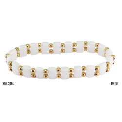 Bransoletka Xuping Stal 316L - PORCELANA - MF27105-2