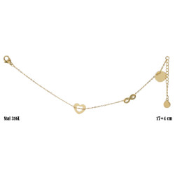 Bransoletka Stal 316L - MF12707-3
