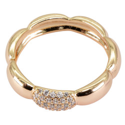 Pierścionek Xuping pozłacany 18k - MF28099