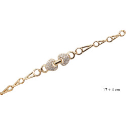 Bransoletka Xuping pozłacana 18k - MF33702