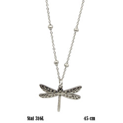 Naszyjnik Xuping Stal 316L - ważka dżety - MF28206P