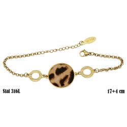 Bransoletka Xuping Stal 316L - pantera - MF36032