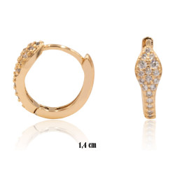 Kolczyki Xuping pozłacane 18k - MF35784