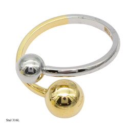 Pierścionek Xuping Stal 316L - MF33696