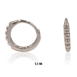 Kolczyki Xuping rodowane - MF36288