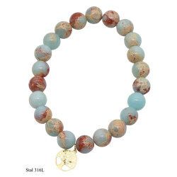 Bransoletka Merebilo Stal 316L "Mix Aquamarine" - MF32480-2
