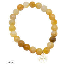 Bransoletka Merebilo Stal 316L " Yellow Favorite" - MF32479-B1