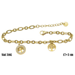 Bransoletka Xuping Stal 316L - MF33106-BP
