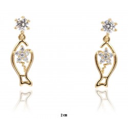 Kolczyki Xuping pozłacane 18k - MF12535