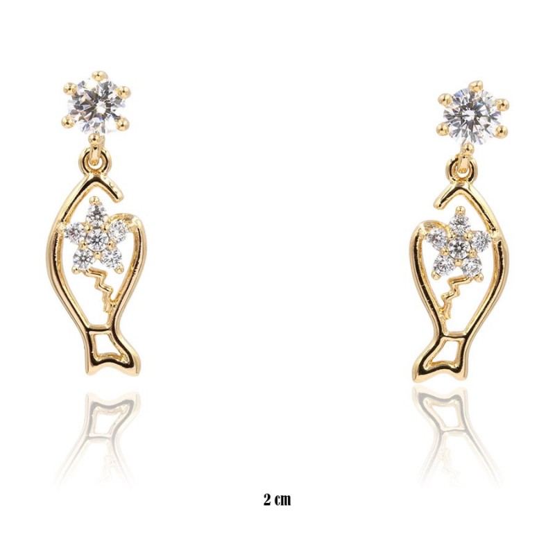 Kolczyki Xuping pozłacane 18k - MF12535