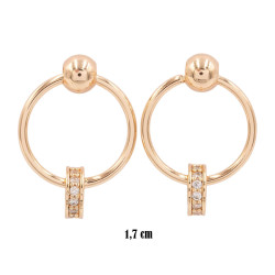 Kolczyki Xuping pozłacane 18k - MF36130