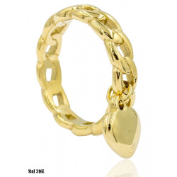 Pierścionek Xuping Stal 316L - MF13597