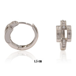 Kolczyki Xuping rodowane - MF36453