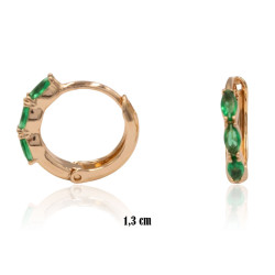 Kolczyki Xuping pozłacane 18k - MF38208-2