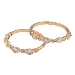 Pierścionek Xuping pozłacany 18k - MF38062