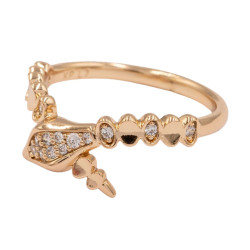 Pierścionek Xuping pozłacany 18k - MF33084