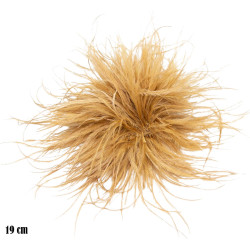 Broszko - spinka - Marabut - ciemny blond - MF32725-M