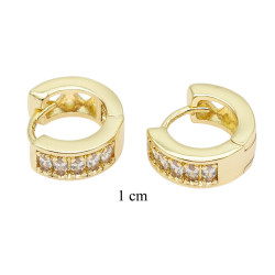 Kolczyki CM miedź pozłacana 14k - MF37790