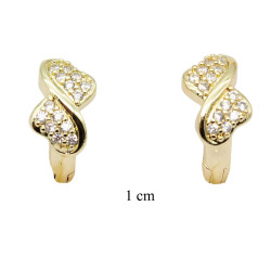 Kolczyki CM miedź pozłacane 14k - MF37798