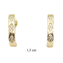 Kolczyki CM miedź pozłacane 14k - MF37800