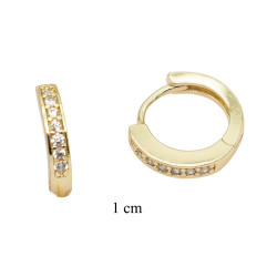 Kolczyki CM miedź pozłacane 14k - MF37801