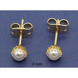 Kolczyki CM miedź pozłacane 14k - MF37810