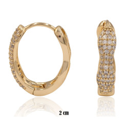 Kolczyki Xuping pozłacane 14k - MF38436
