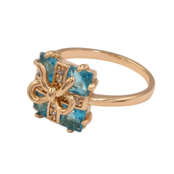 Pierścionek Xuping pozłacany 18k - MF38289-2